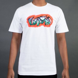 Undefeated Men Airbrush Tee (white)