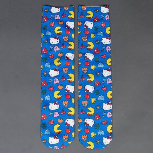 Cheap Urlfreeze Jordan Outlet x Sanrio x Pac-Man Men Hello Kitty Socks (blue)