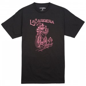 La Carrera Men God Save the King Tee (black / pink)