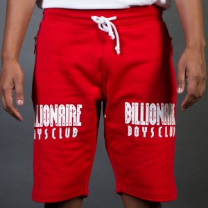 Billionaire Boys Club Men BB Wave Shorts (red)