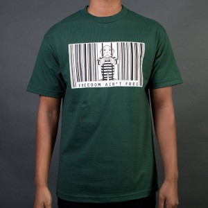 Cheap Cerbe Jordan Outlet x Hasbro Monopoly Men Freedom Ain't Free Tee (green)