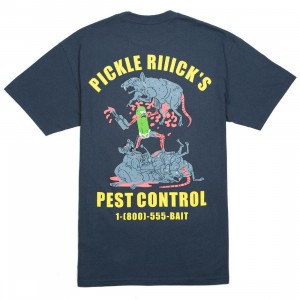 CerbeShops x Rick And Morty Men Pickle Rick Tee (navy)
