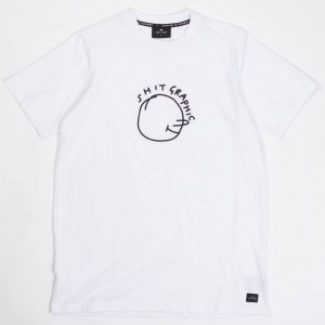 Lazy Oaf Men Shit Graphic Tee (white)