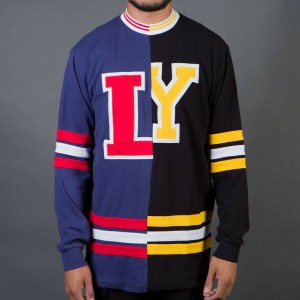 Lazy Oaf Men Custom Hockey Jersey (red / black)