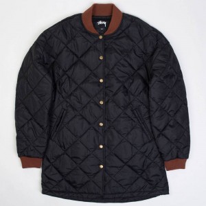 Stussy Women Barriers Quilted Jacket (black)