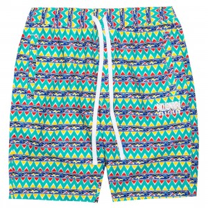 Cheap Urlfreeze Jordan Outlet x Monopoly Men Bel Air Shorts (green / white / pattern)