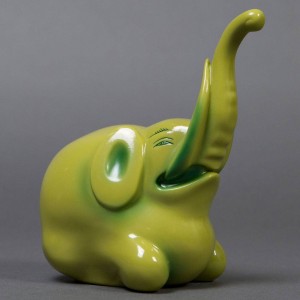 Medicom Jakuchu Jade Elephant Figure (green)