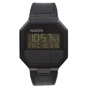 Nixon Re-Run Leather Watch (black / all black)
