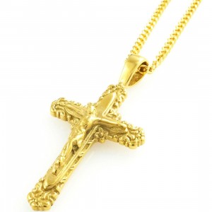 Veritas Aequitas Renasci Cross Necklace (gold)