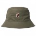 logo-patch silk bucket hat