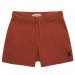 green organic cotton track shorts