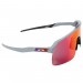 zebra mask-frame Futuristic sunglasses Nero