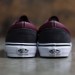 vans leather era cup black