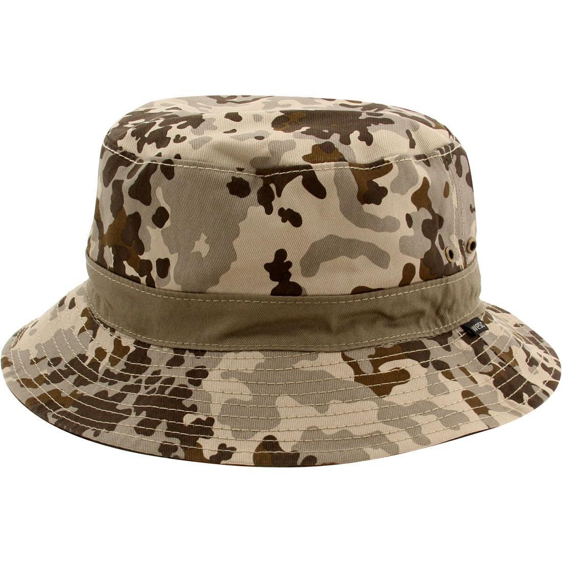 WeSC Flecktarn Bucket Hat camo aloe