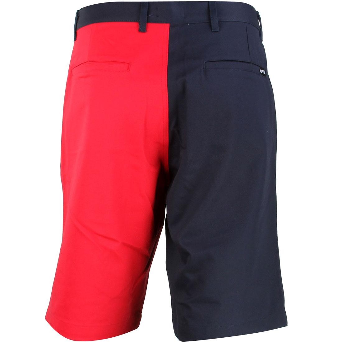 HUF Men Alumni Shorts navy red HUF Men Alumni Shorts navy red