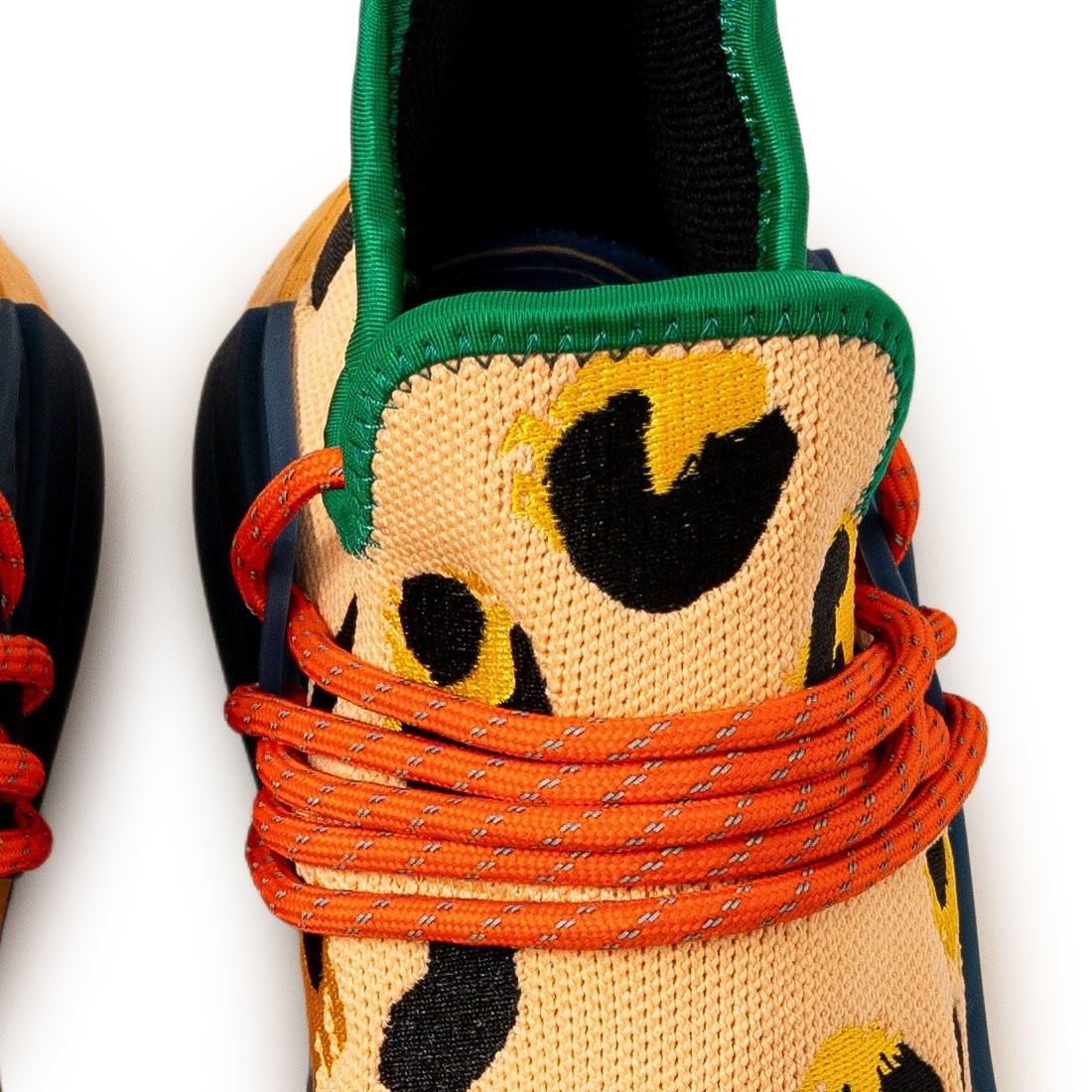 adidas x pharell williams men hu nmd animal print orange pulse amber bold gold core black