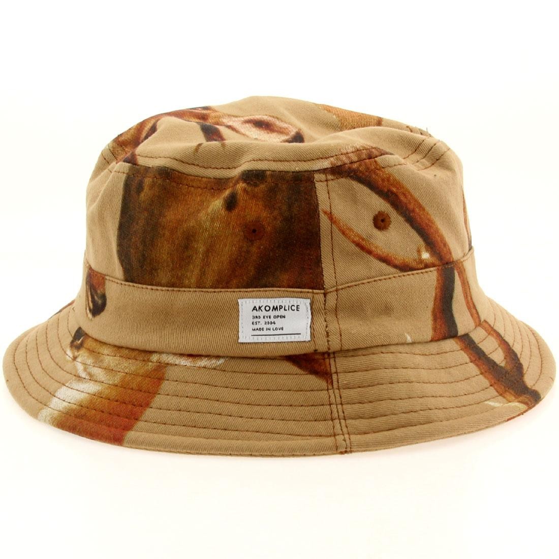 Akomplice Deer Head Bucket Hat brown