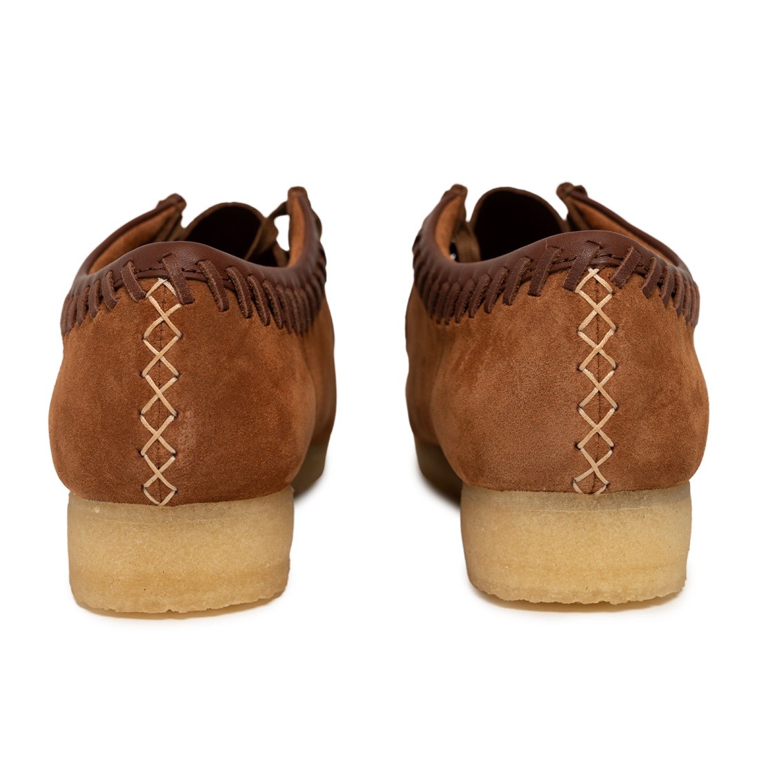 wallabee dark tan combination