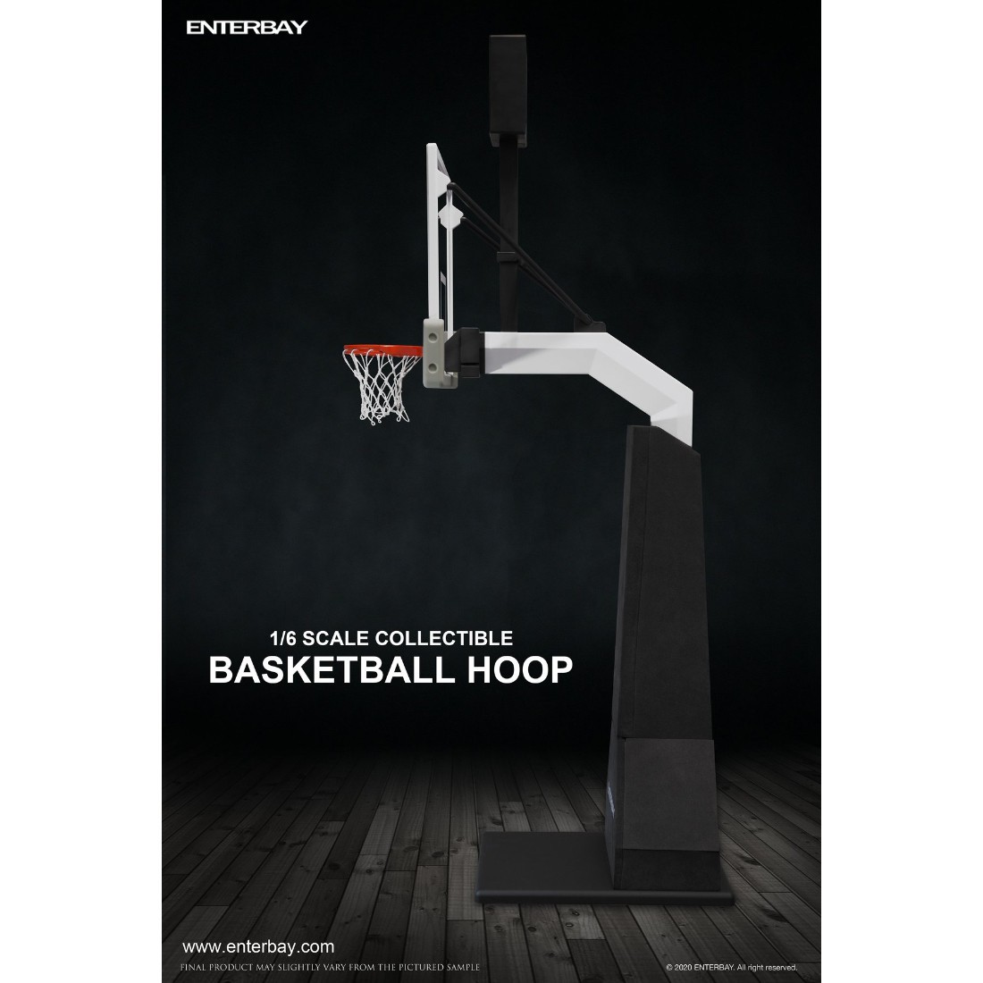 NBA x Enterbay 1/6 Scale Basketball Hoop black