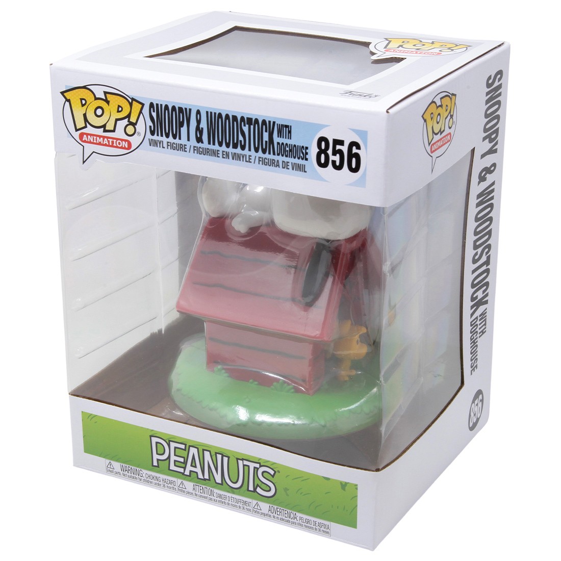 Funko POP Deluxe Peanuts Snoopy And Woodstock With Doghouse red