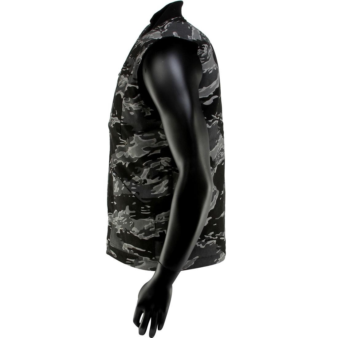 HUF Tiger Camo Reversible Vest Jacket (black / camo / rev)