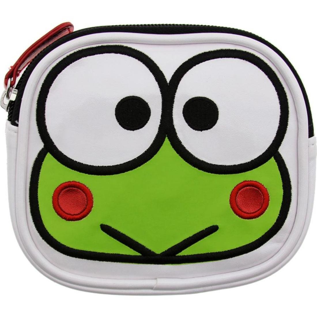 Sanrio Keroppi Head Coin Bag (white / green)