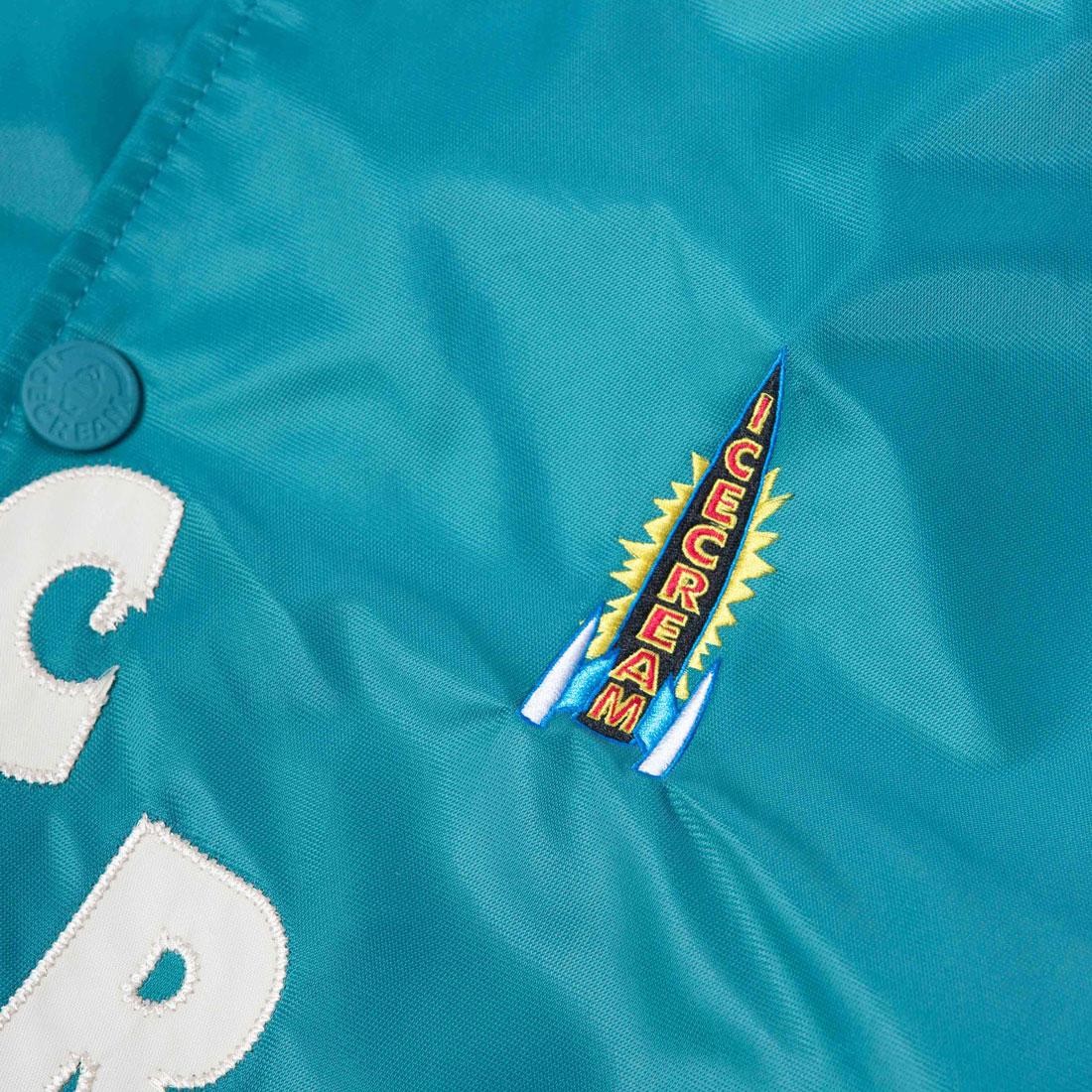 Ice Cream Men Retro Varsity Jacket teal