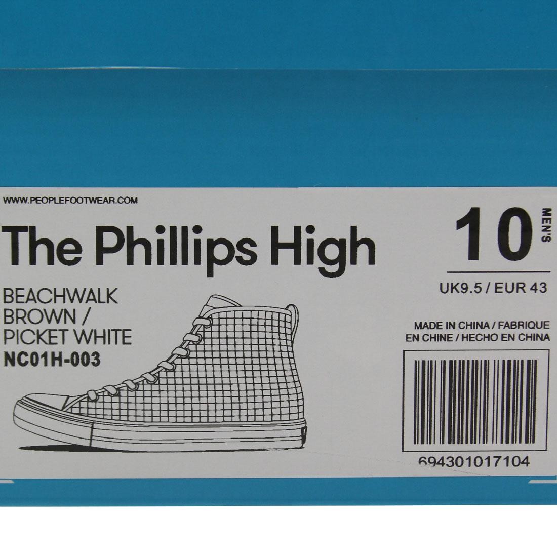 $89.00 People Footwear Men The Phillips High brown beach walk NC01H-003 