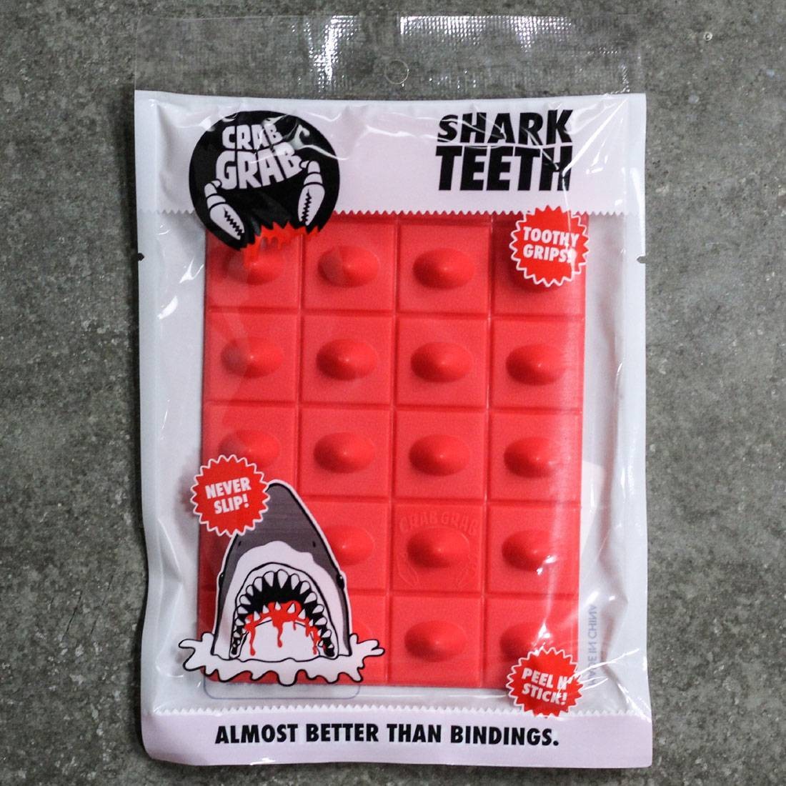 Crab Grab Shark Teeth Stomp Pad red
