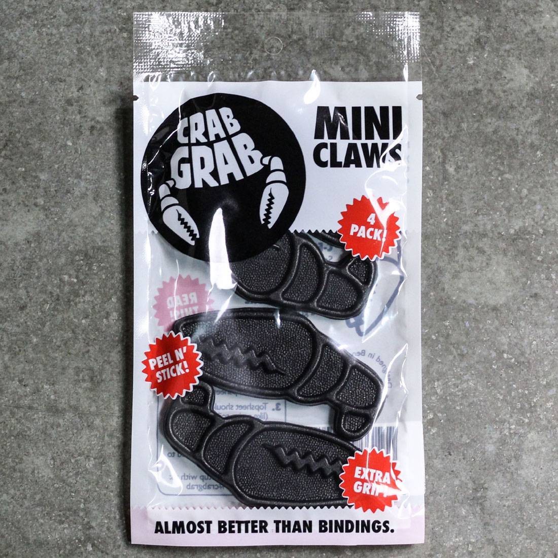 Crab Grab Mini Claws Stomp Pad 4 Pack black