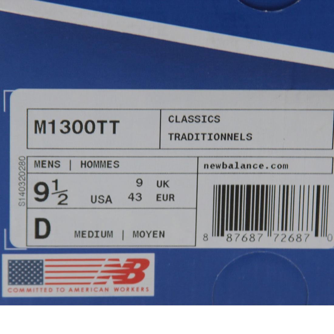 New Balance Men M1300TT - Made In USA