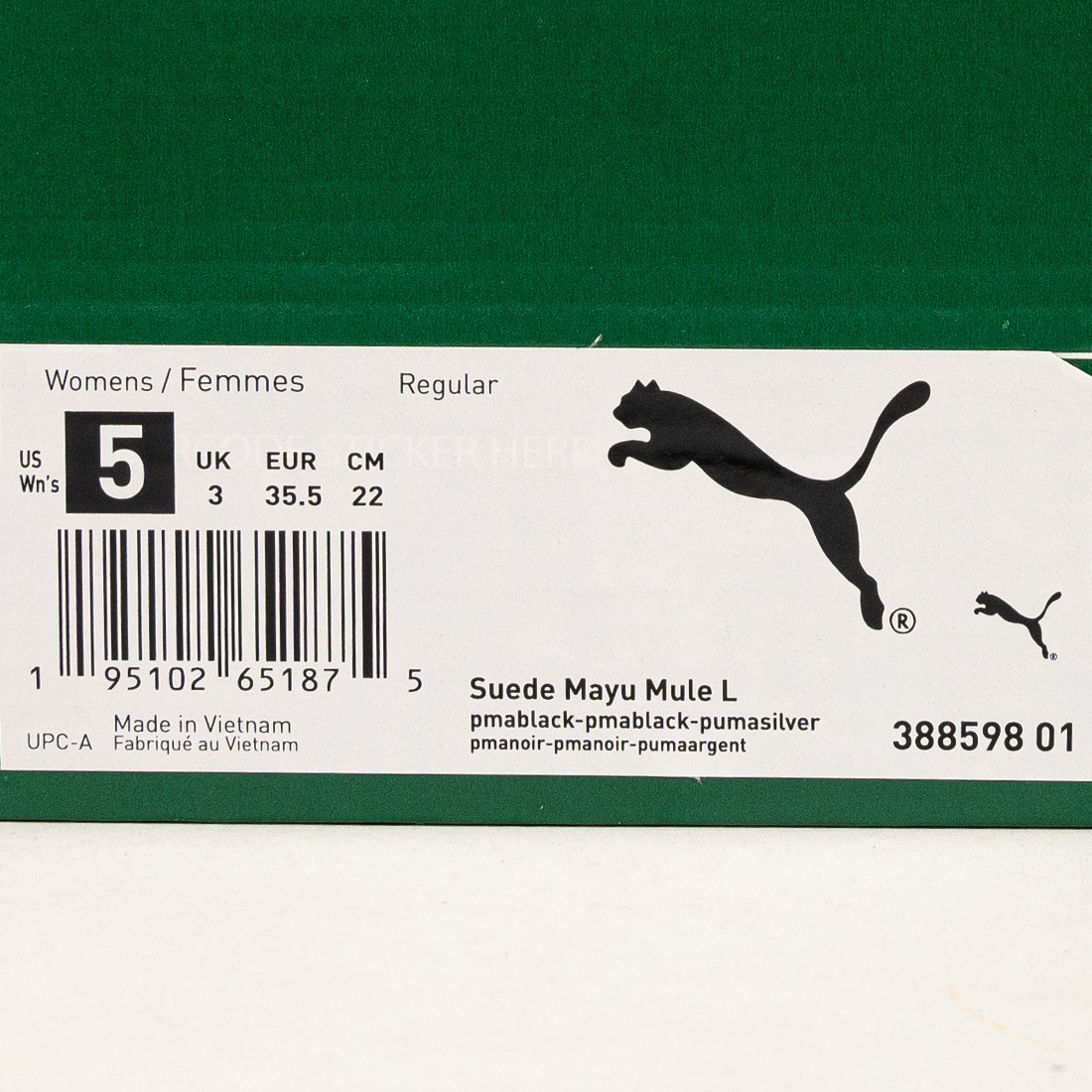 Puma Women Suede Mayu Mule L black silver