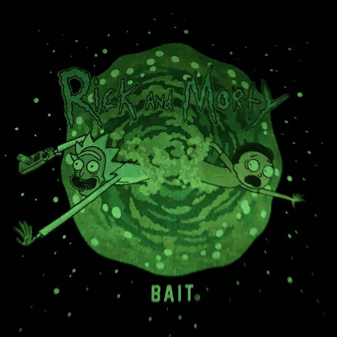 BAIT x Rick and Morty Men Portal Glow In The Dark Coaches Jacket black