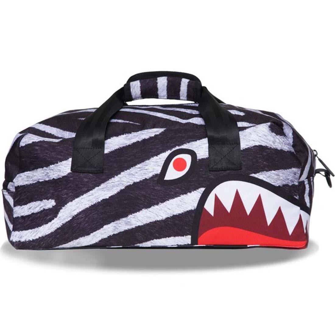 Sprayground Zebra Mid Duffel Bag (white / black)