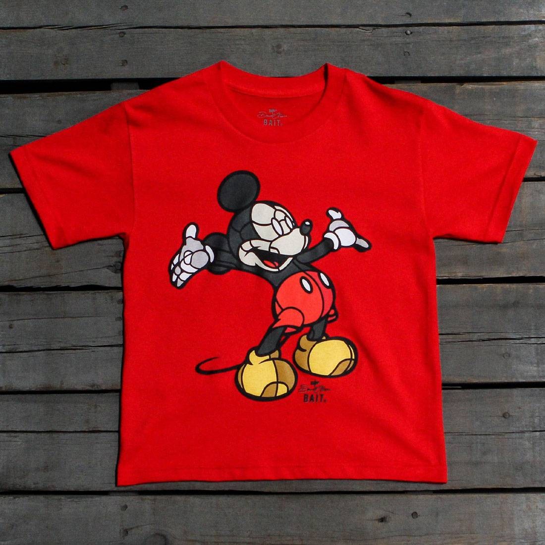 BAIT x David Flores Mickey Youth Tee (red)