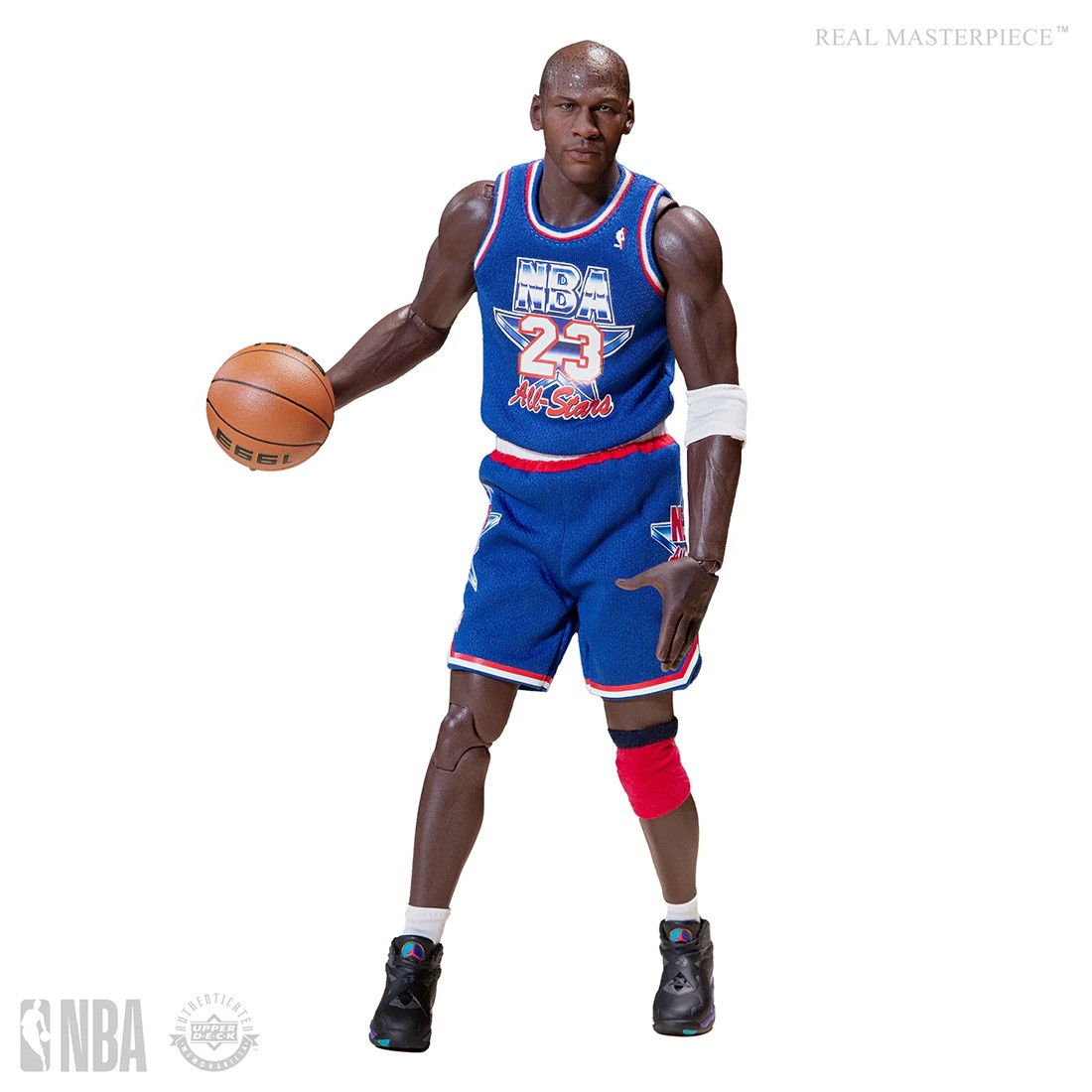 NBA x Enterbay Chicago Bulls Michael Jordan Real Masterpiece 1/6 Scale Figure (blue)