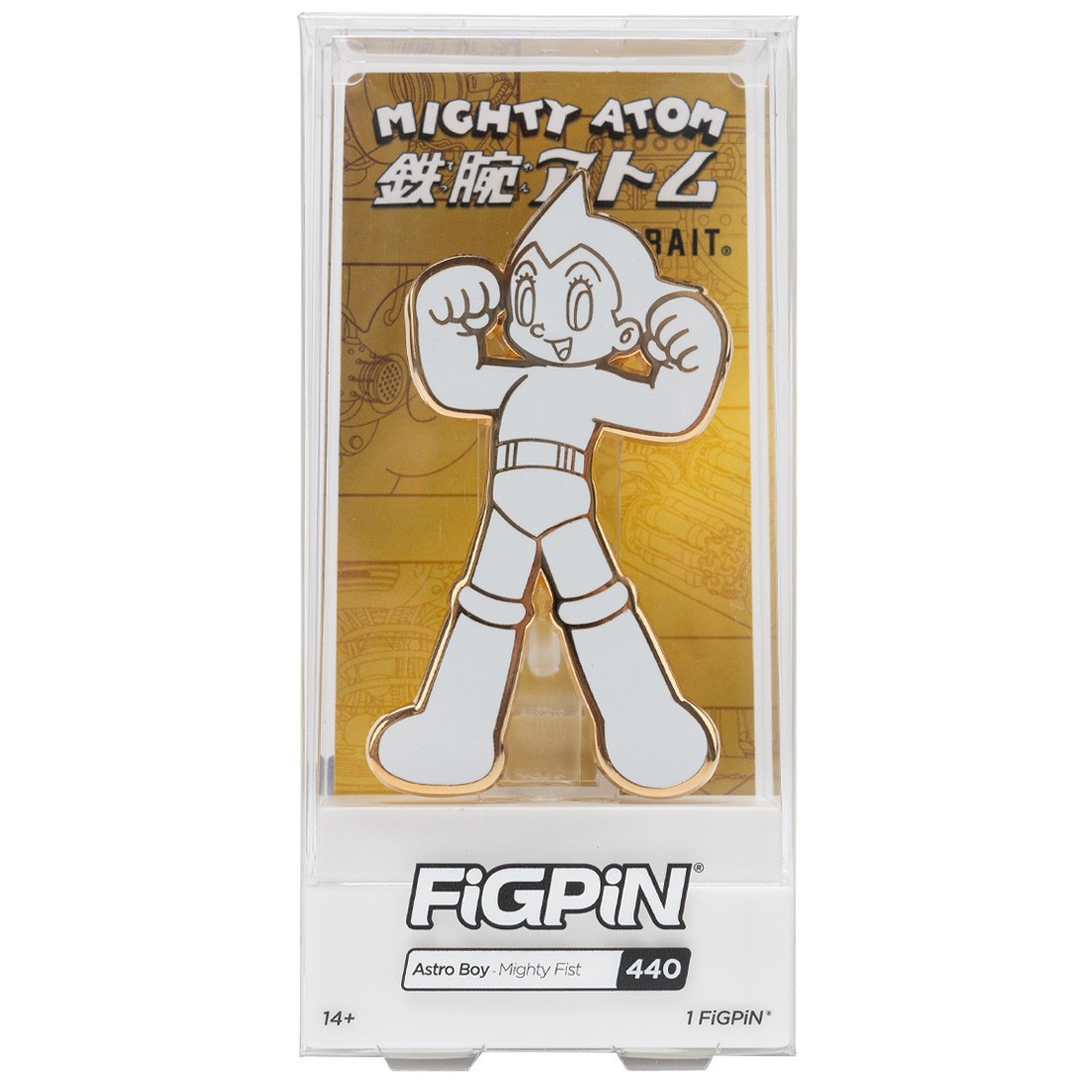 BAIT x FiGPiN Astro Boy Mighty Fist #440 (white / gold)