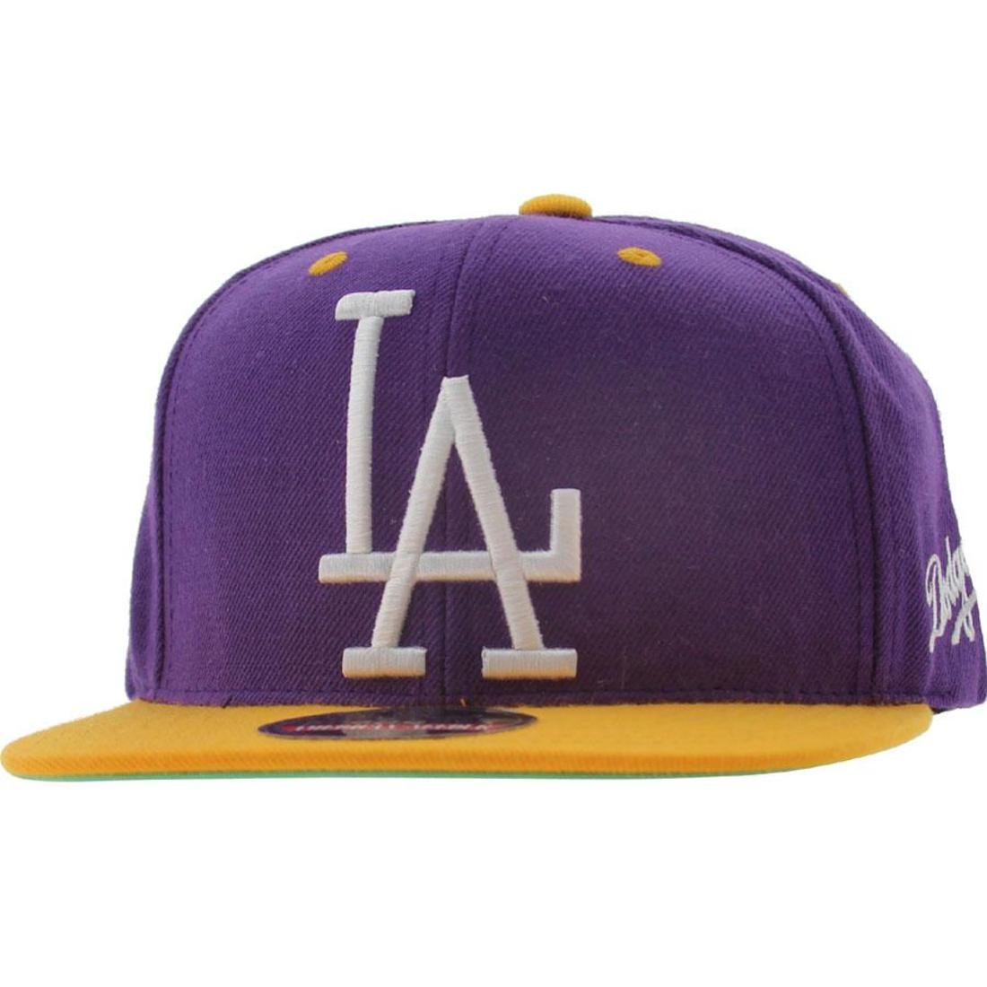 la dodgers purple and gold hat