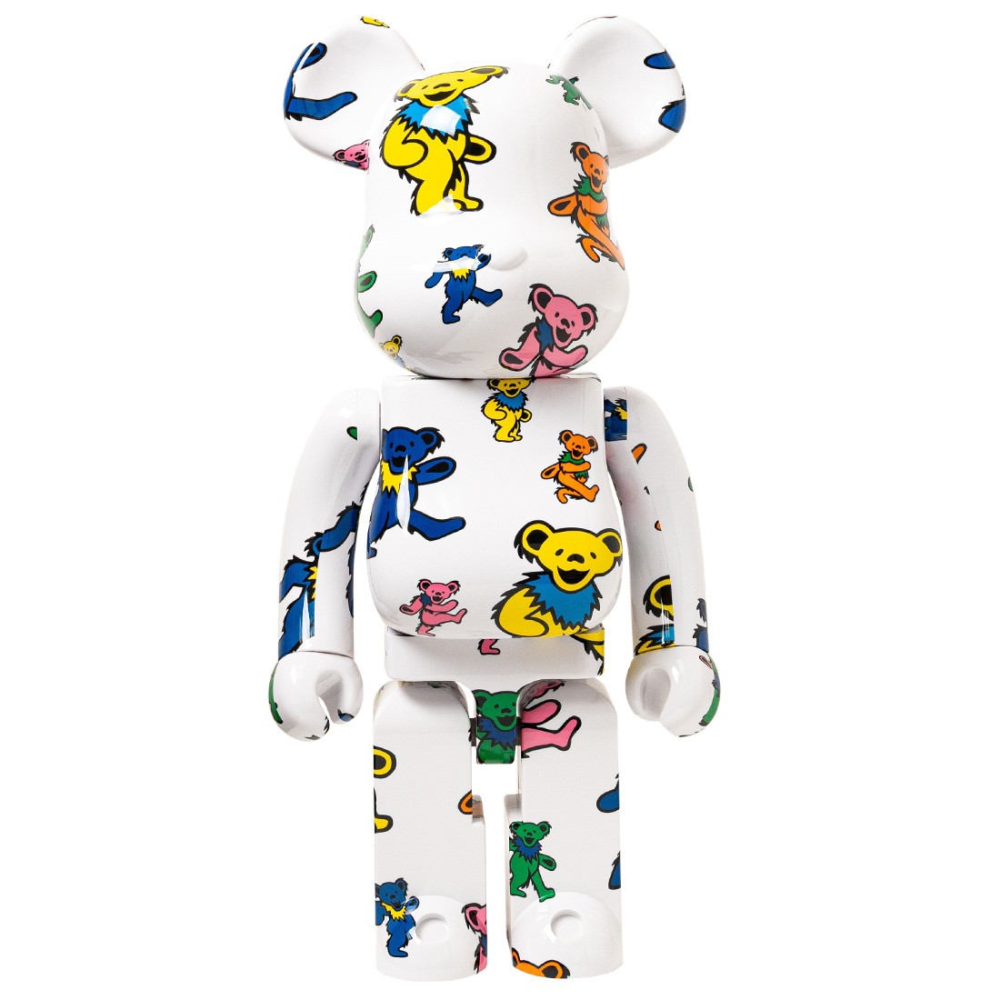 Medicom Grateful Dead Dancing Bear 1000% Bearbrick Figure (white)