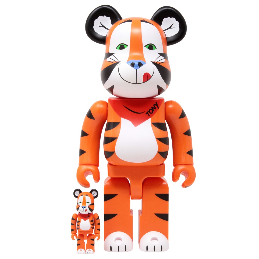 Medicom Kellogg's Tony The Tiger Vintage Ver. 100% 400% Bearbrick Figure Set (orange)