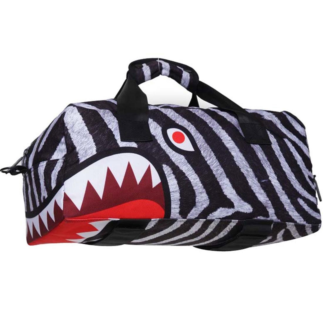 Sprayground Zebra Mid Duffel Bag (white / black)