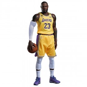 NBA x Enterbay LA Lakers LeBron James Real Masterpiece  1/6 Scale Figure (yellow)