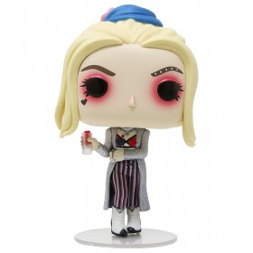 Funko POP Heroes Birds Of Prey Harley Quinn Black Mask Club With Collectible Card - Entertainment Earth Exclusive (silver)