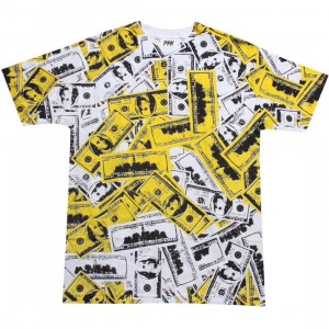 Playing For Keeps Hundred Bills Tee (white / yellow)
