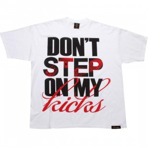 Sneaktip Dont Step On My Kicks Tee (white / black / red)