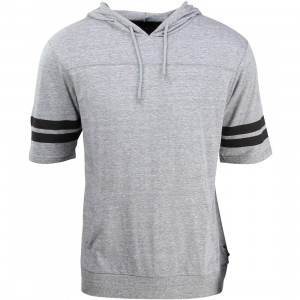 Brixton Men Voyager Hooded Knit Sweater (gray)