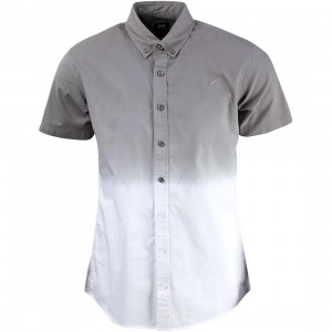 Publish Men Omer Button Up Short Sleeve Shirt (gray)