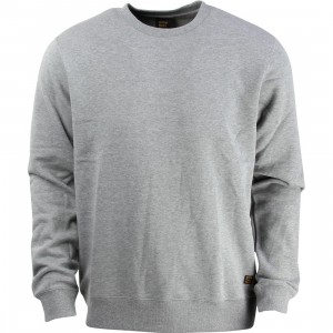 RVCA Men Recession Fleece Crewneck Sweater (gray / athletic heather)