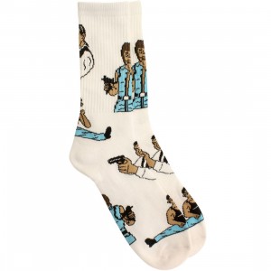 40s and Shorties Action Heroes Socks (white) 1S