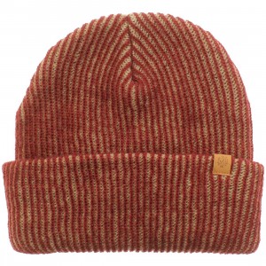Obey Coast Beanie (burgundy / khaki)